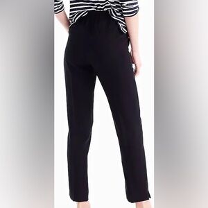 J. Crew Black Straight Leg Easy Pant Women's Pants in 365 Crepe / 32 Inch Waist